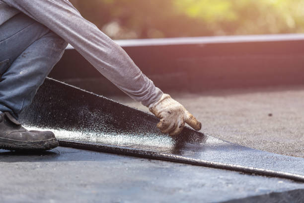 Professional Waterproofing technician working in Westerville, OH